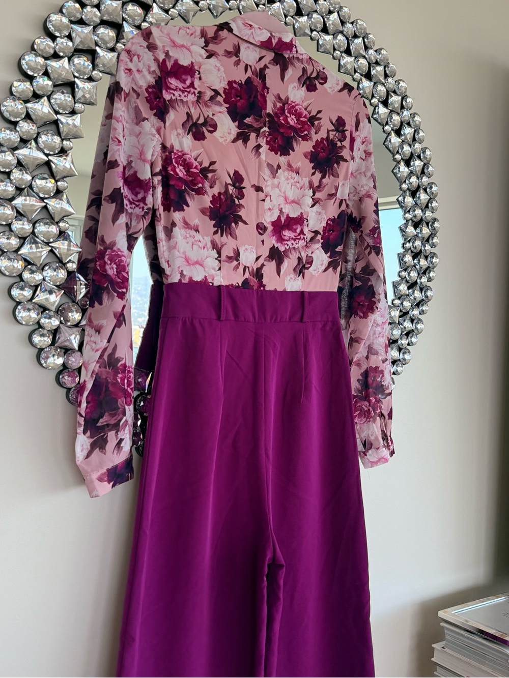 Ted Baker Purple floral jumpsuit - Picture 7 of 9